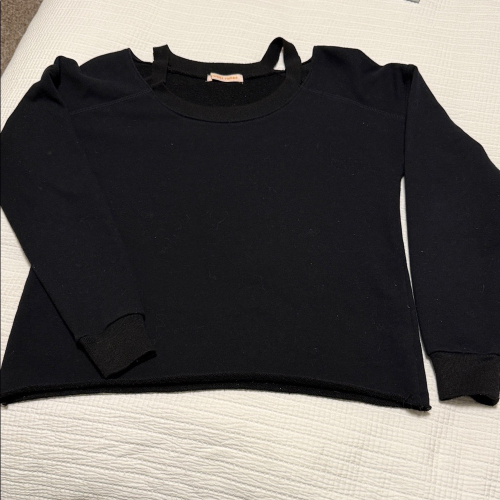 Sweet Romeo Classic Black Crew Neck Sweater
